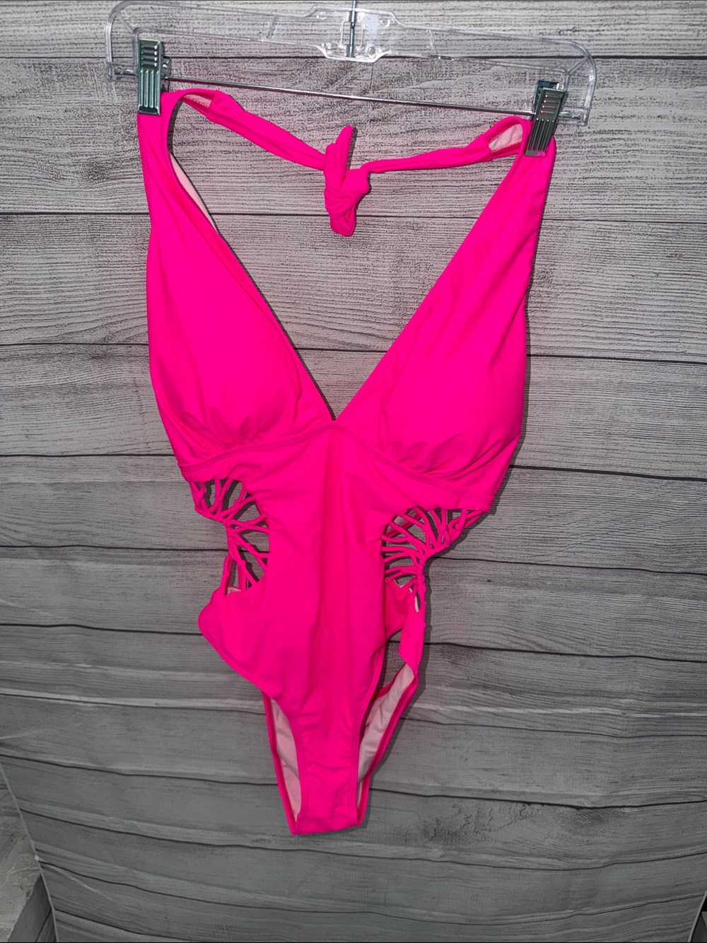 Cupshe Hot Pink Cutout One-Piece Swimsuit🩷👙💕